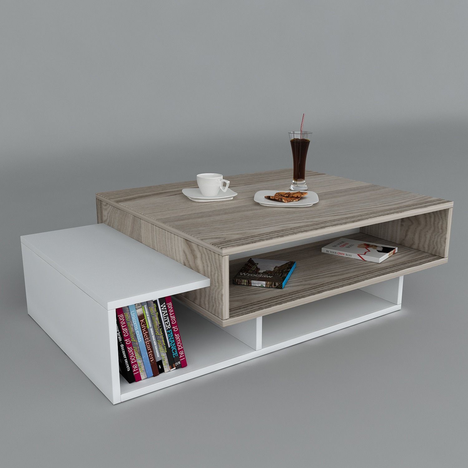 Double storage coffee table